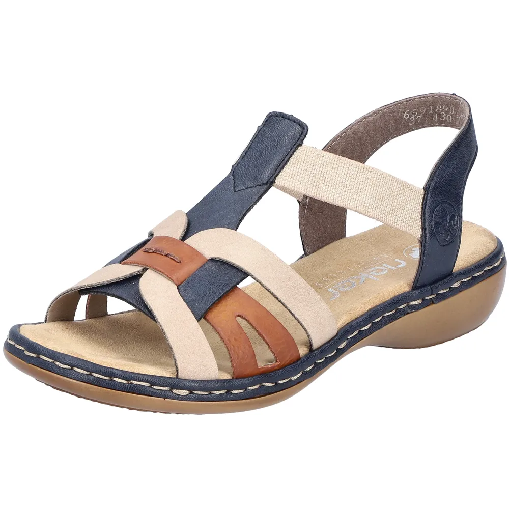 Rieker 65918-90 (Rocky) Pazific Sandals