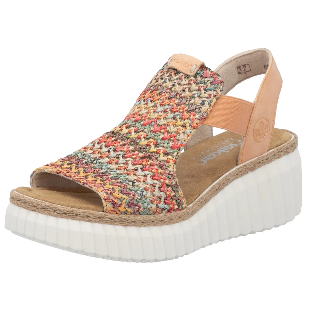 Rieker 69172-92 (Southport) Multi Aprikot Sandals