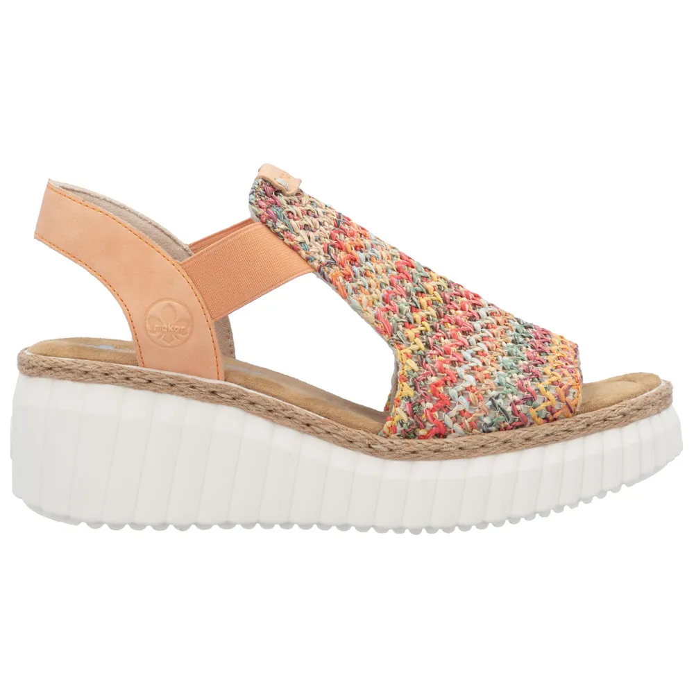 Rieker 69172-92 (Southport) Multi Aprikot Sandals