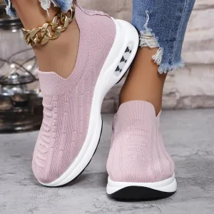 Round Toe Mesh Loafers Slip On
