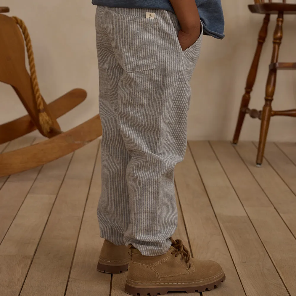 Ryder Pant | Blue Micro Stripe