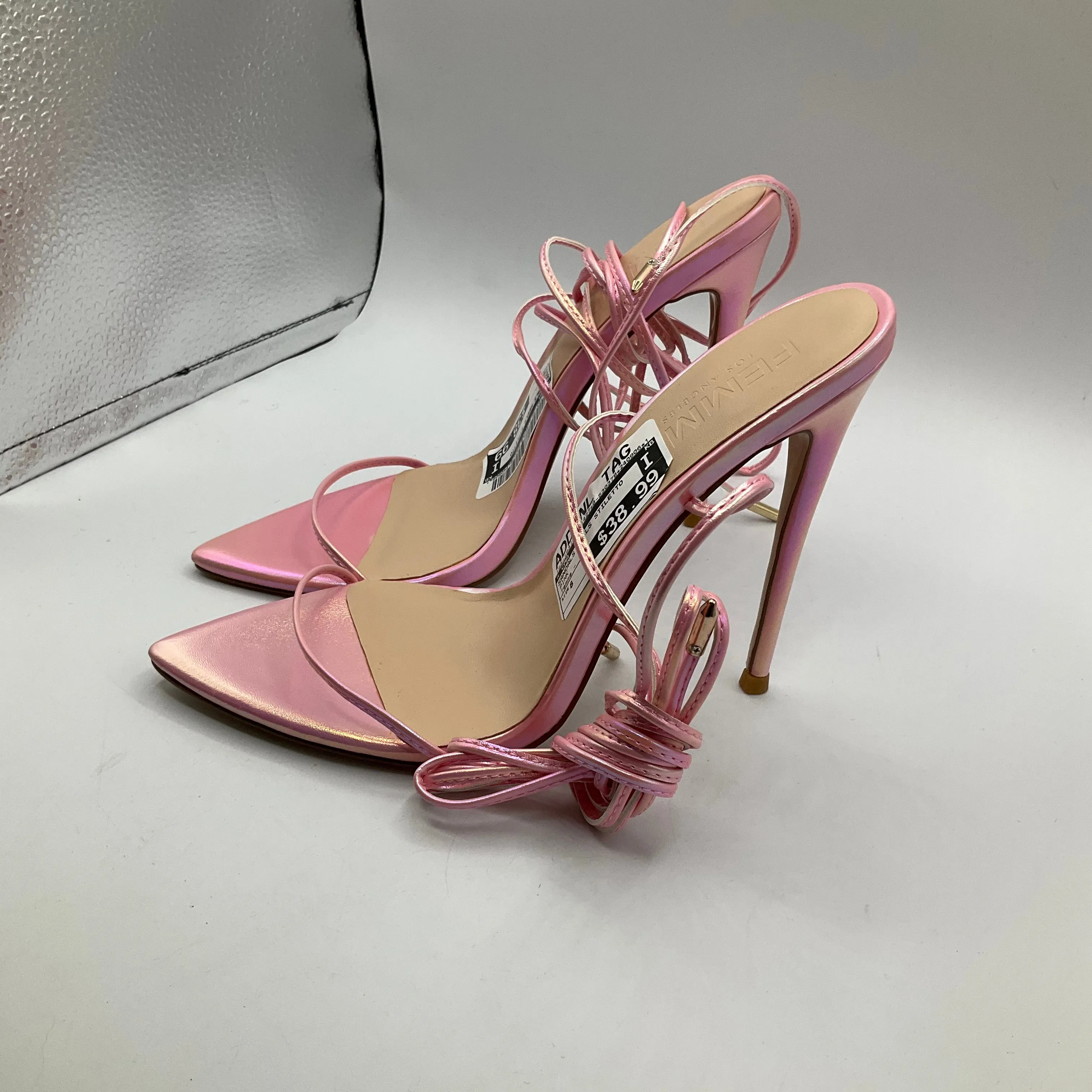 Sandals Heels Stiletto By Cma In Pink, Size: 8