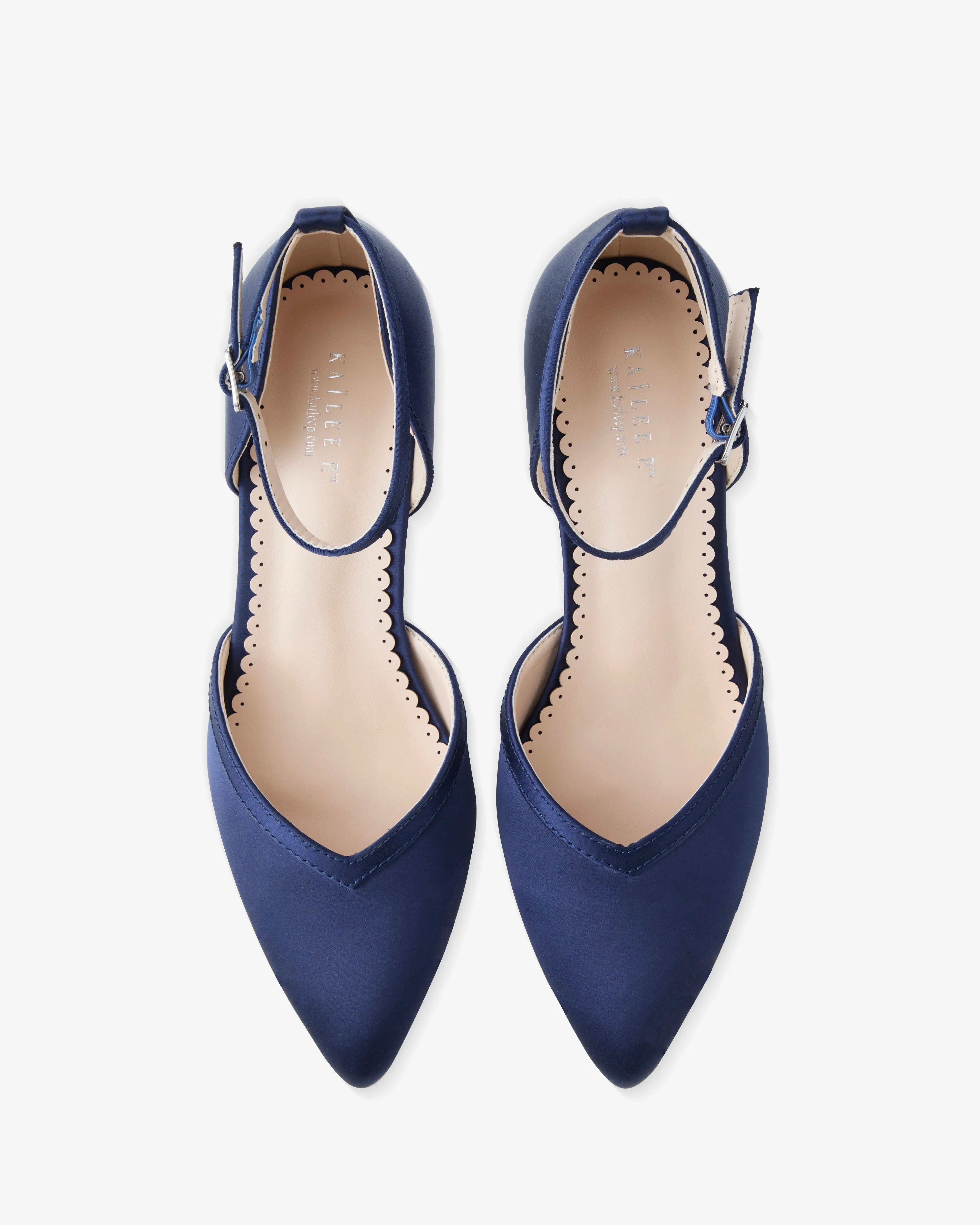 Satin Block Heels