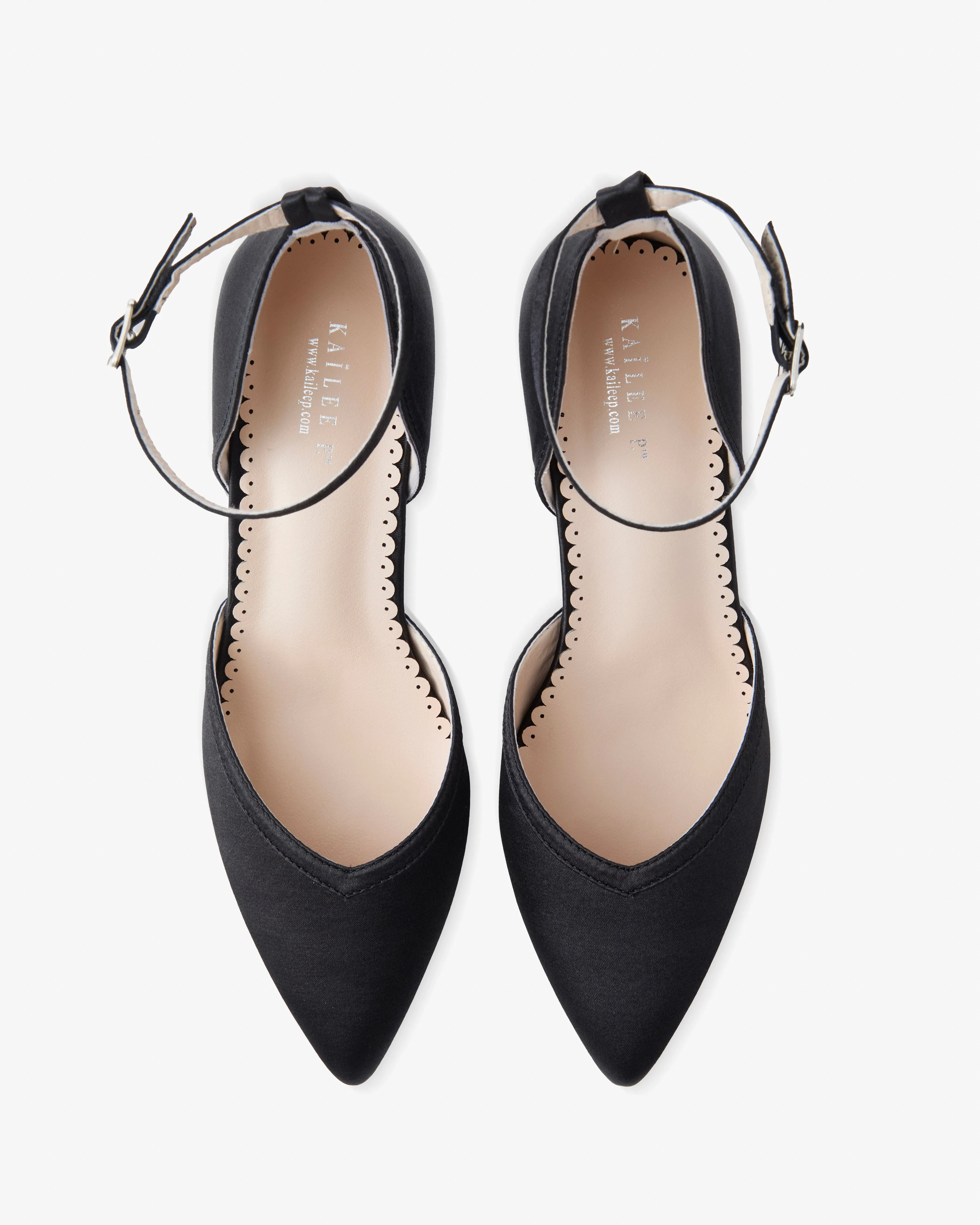Satin Block Heels