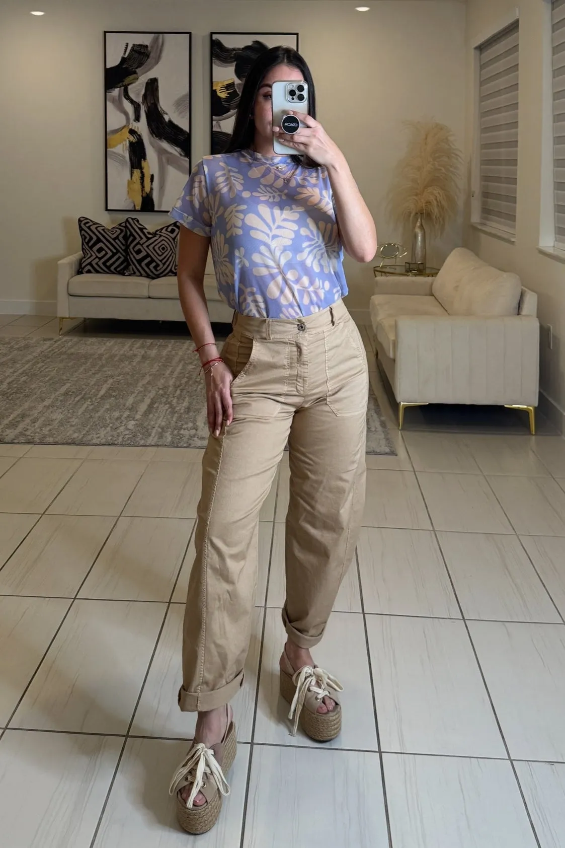 Savanna Khaki Barrel Pants