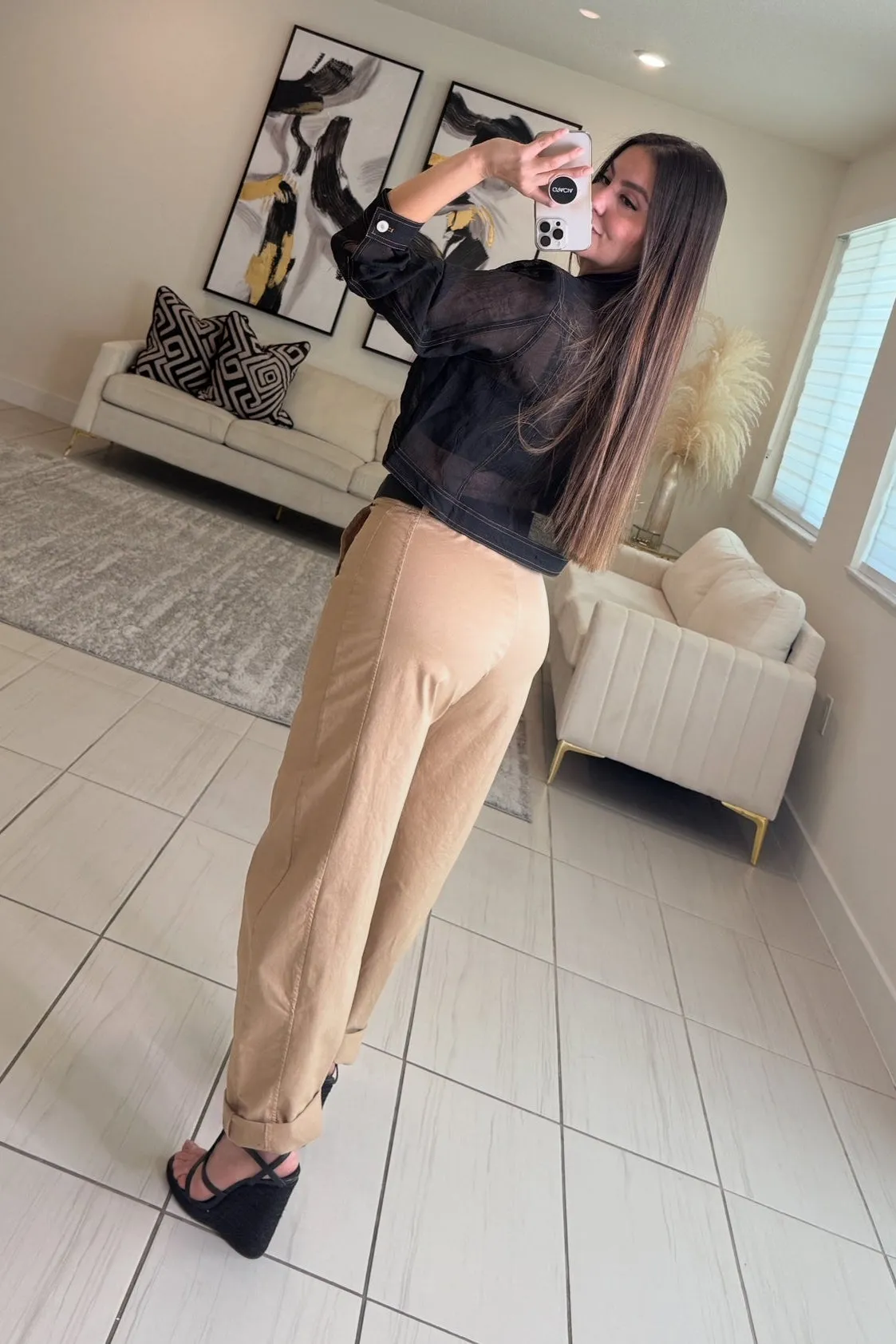 Savanna Khaki Barrel Pants