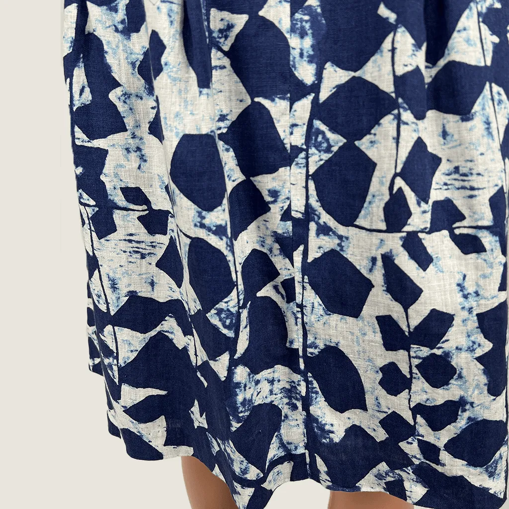 Savannah Linen Midi Skirt 14