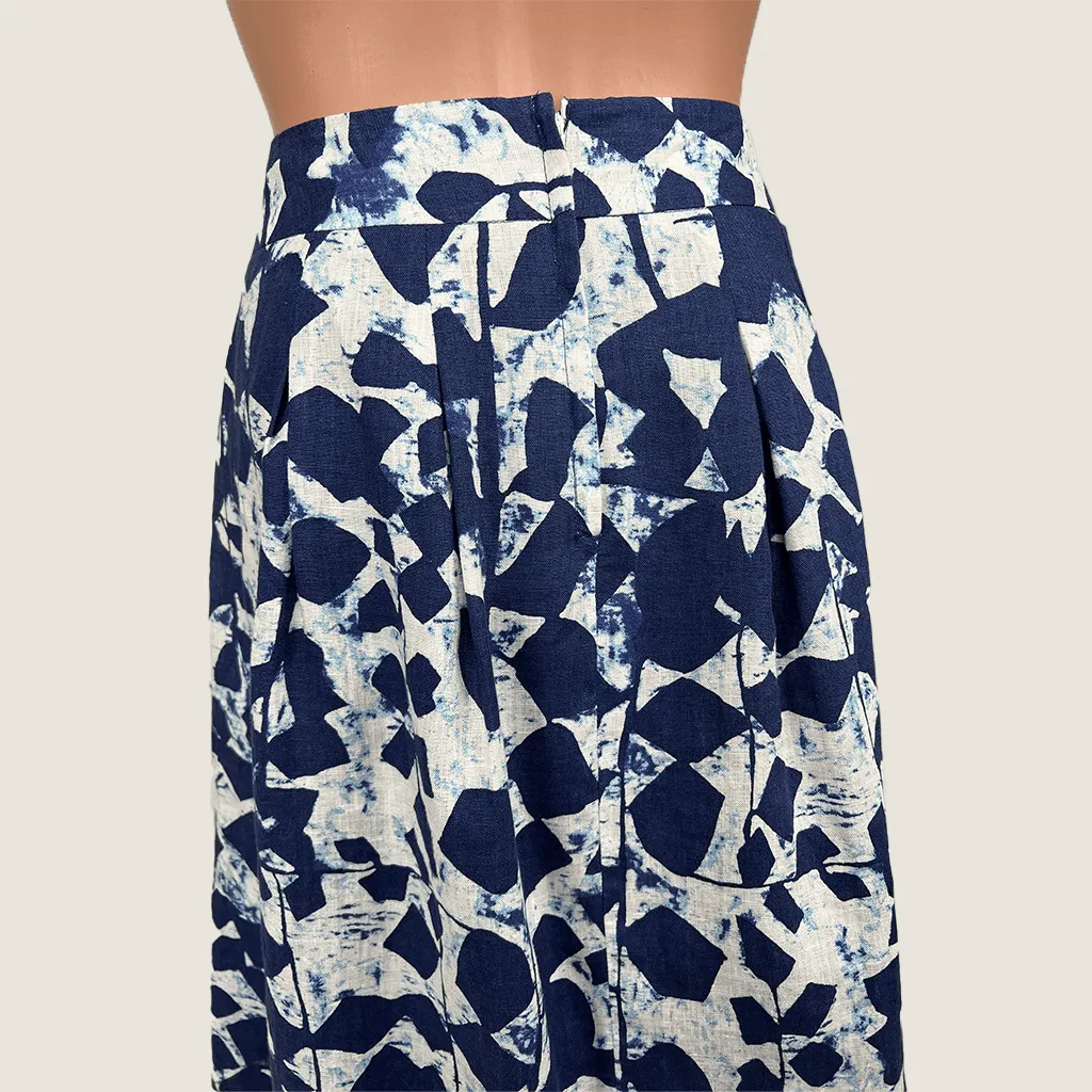Savannah Linen Midi Skirt 14