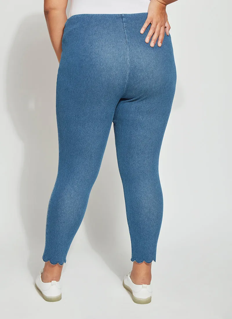 Scallop Edge Ankle (Plus Size, 25.5" Inseam)
