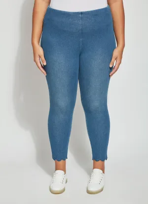 Scallop Edge Ankle (Plus Size, 25.5" Inseam)