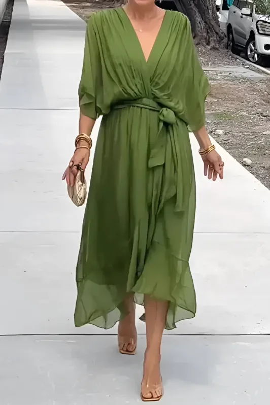 Seraphina™ | Timeless wrap dress in a midi length