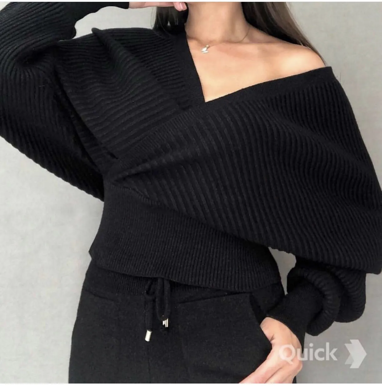 Sexy Multicolor Strapless Sweater Knit Sports Suit