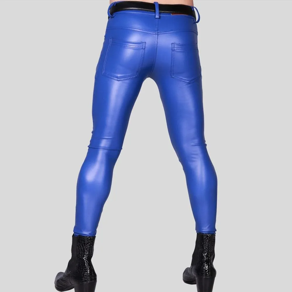 Sexy Skinny PU Leather Pants - Featuring Oil Surface Design for a Sleek and Fashionable Look