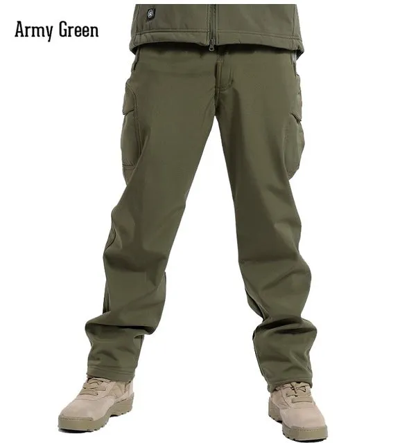 Shark Skin Soft Shell Tactical Military Camouflage Pants