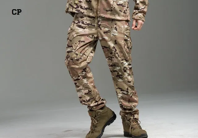 Shark Skin Soft Shell Tactical Military Camouflage Pants
