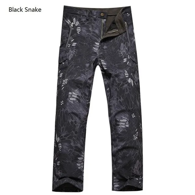 Shark Skin Soft Shell Tactical Military Camouflage Pants