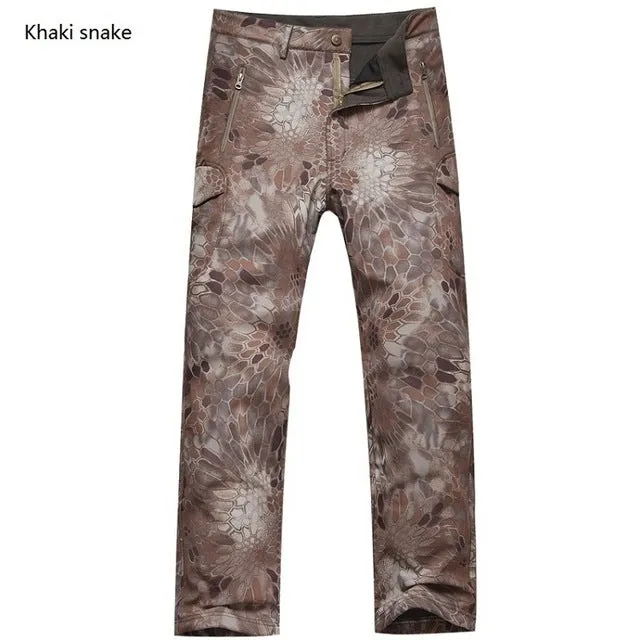 Shark Skin Soft Shell Tactical Military Camouflage Pants