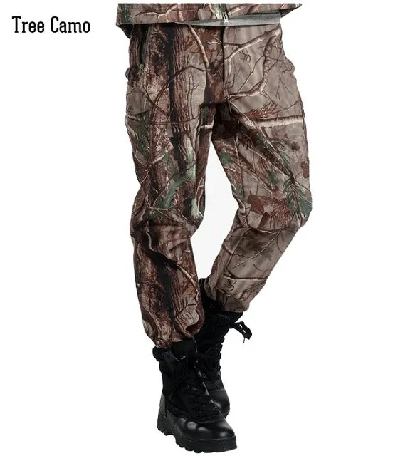 Shark Skin Soft Shell Tactical Military Camouflage Pants