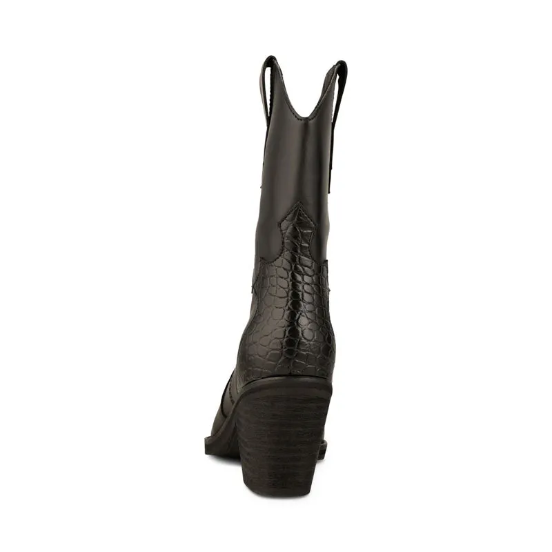 SHOE THE BEAR Nancy Western Boots in Black