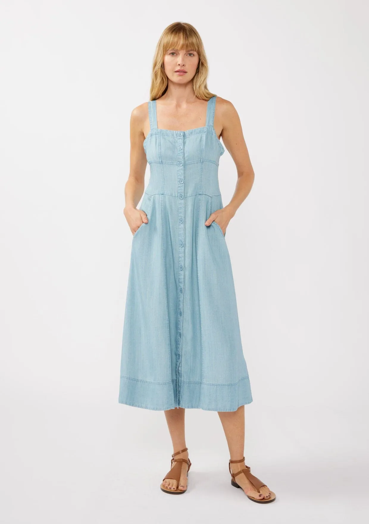 Shoreline Tencel Midi Dress
