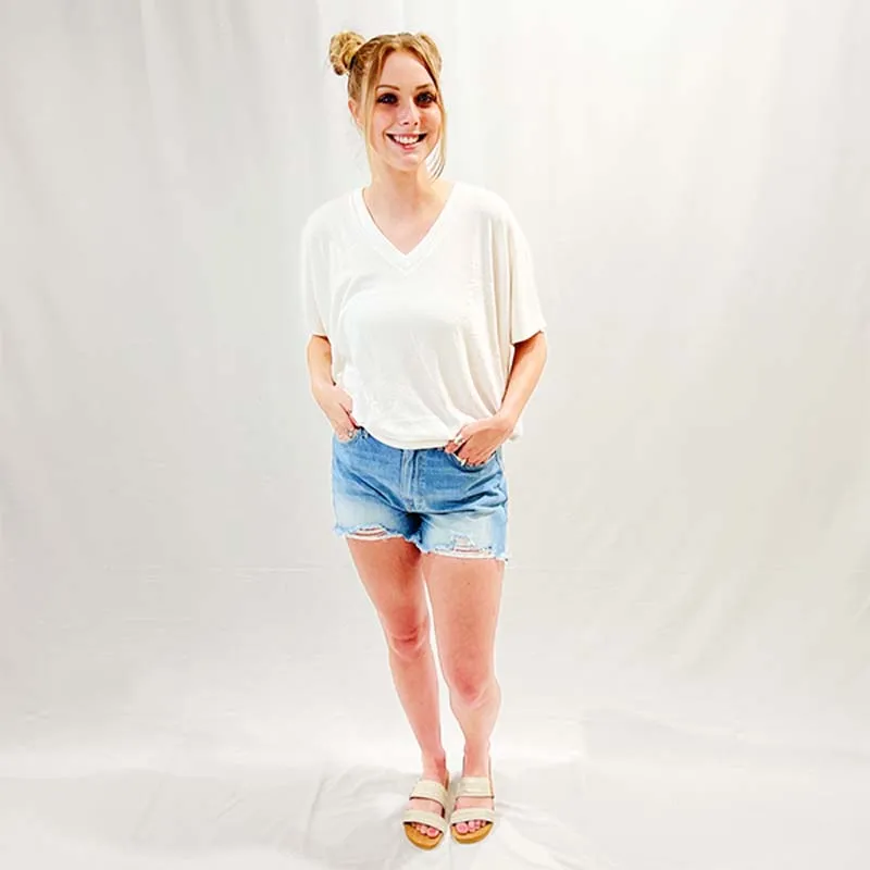 Short Sleeve Cocoon No Pocket Top