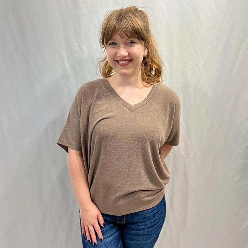 Short Sleeve Cocoon No Pocket Top