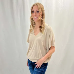 Short Sleeve Cocoon No Pocket Top
