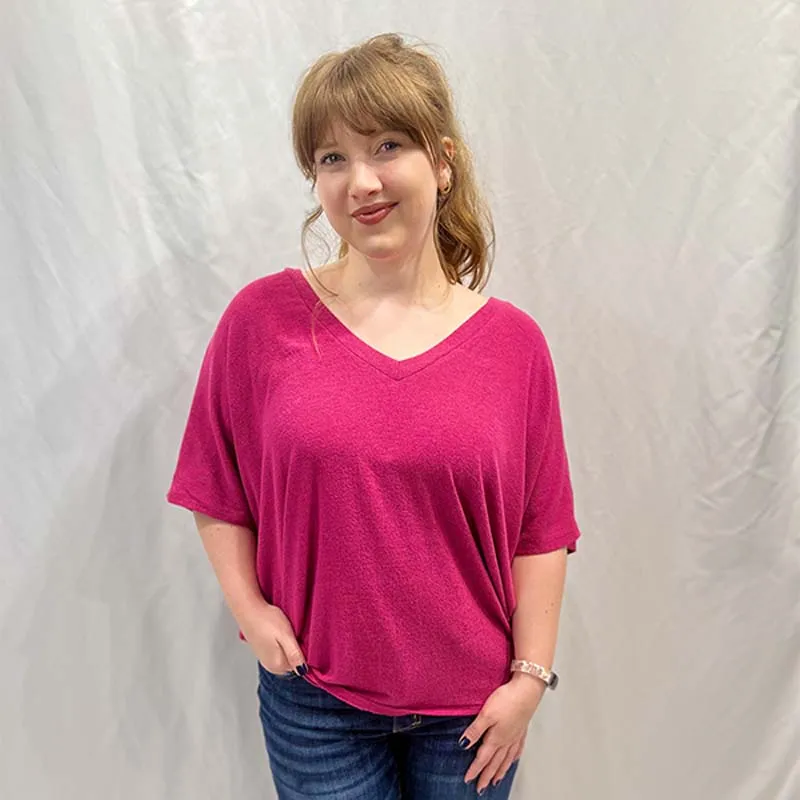 Short Sleeve Cocoon No Pocket Top