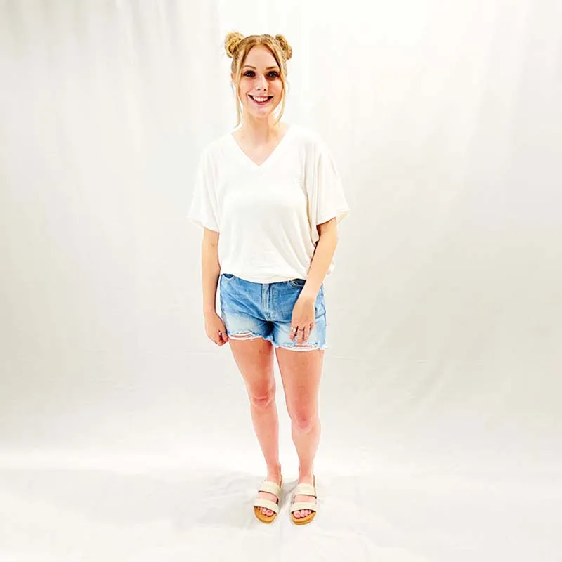 Short Sleeve Cocoon No Pocket Top
