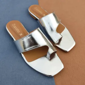 Silver Women Slipper WC87
