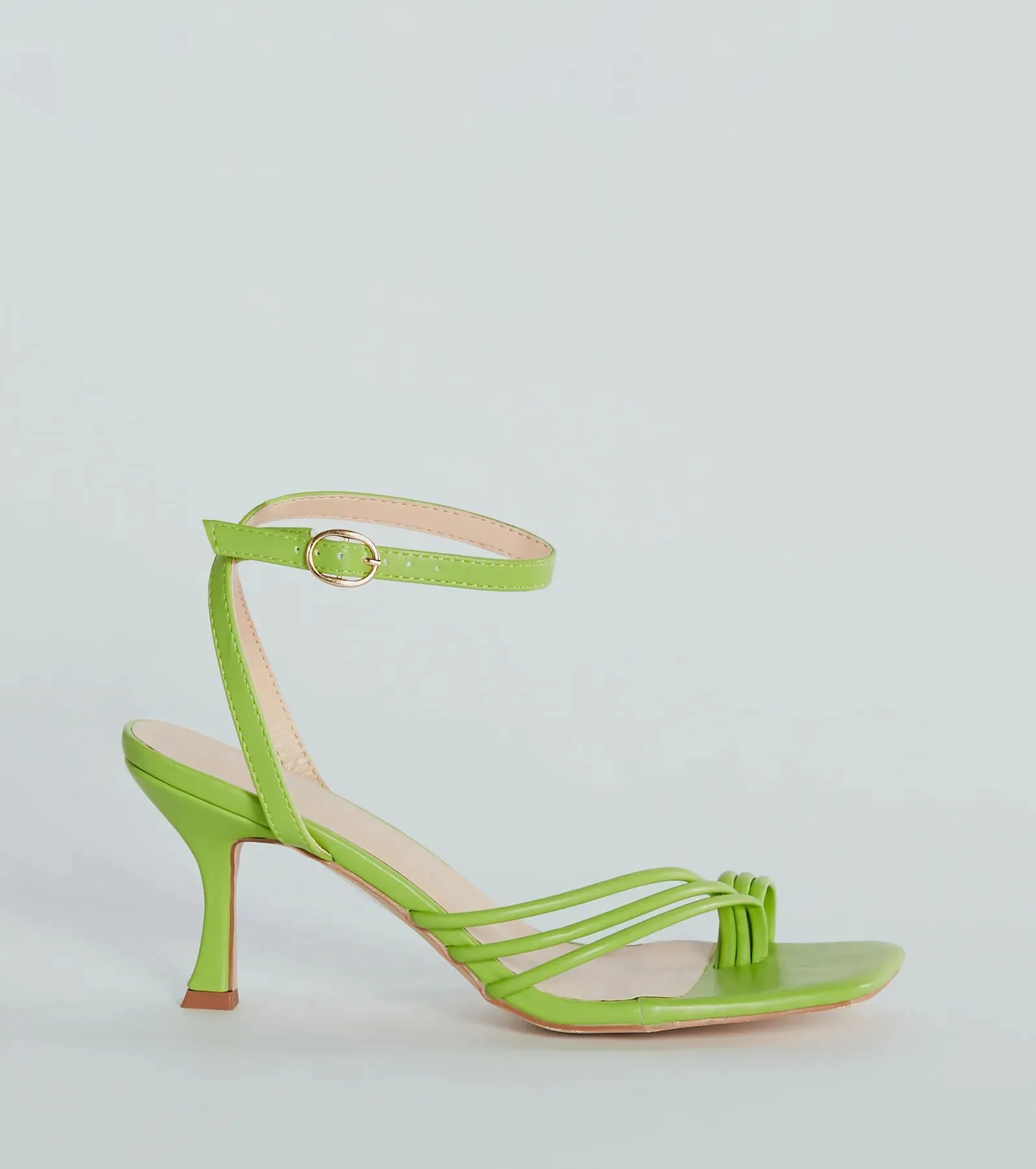 Simply Fab Patent Faux Leather Kitten Heels