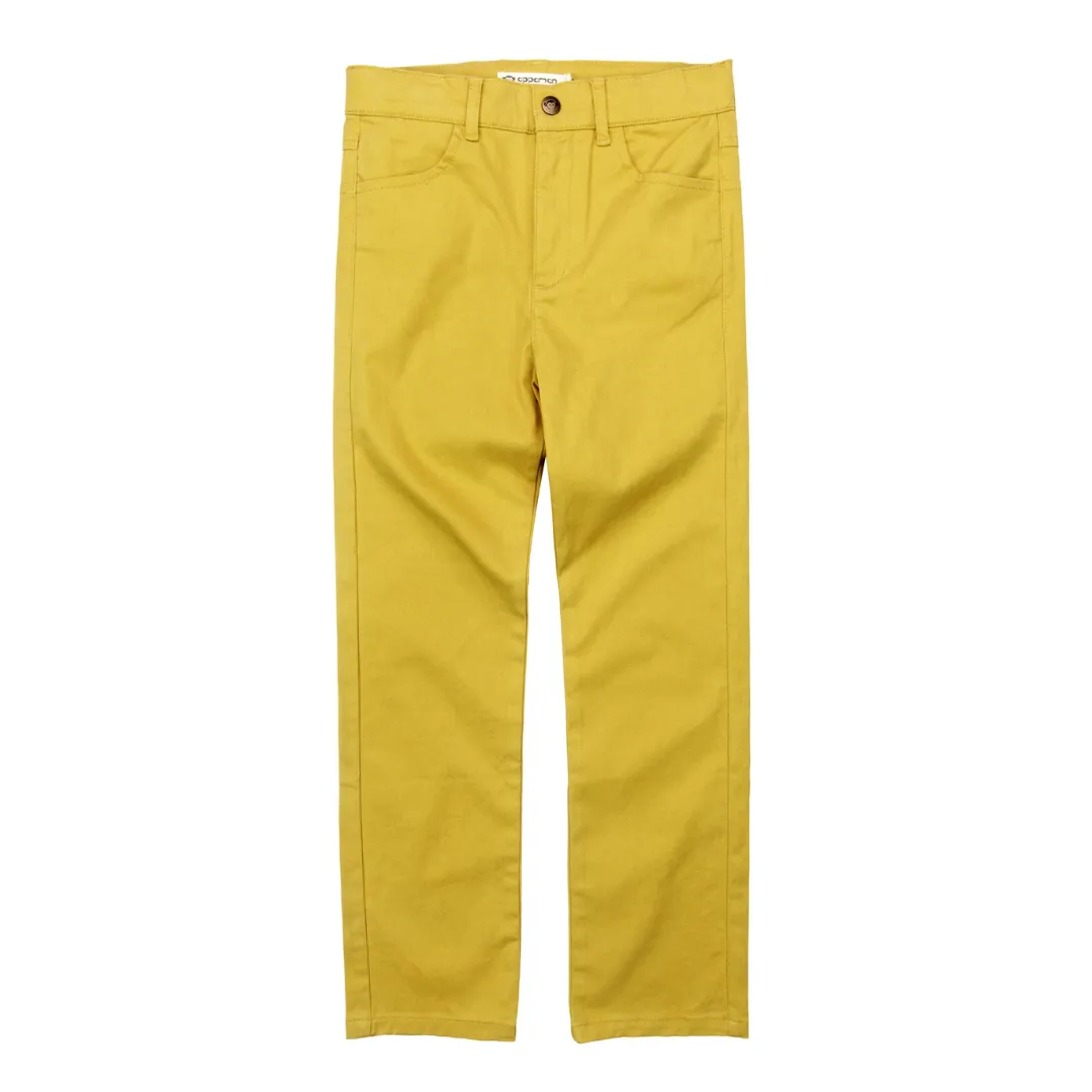 Skinny Twill Pant - Gold