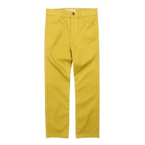 Skinny Twill Pant - Gold
