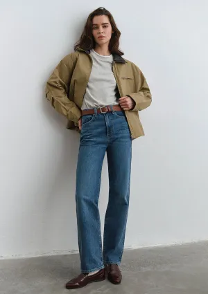 Sky Dark Shaded Classic Denim Jean Pants