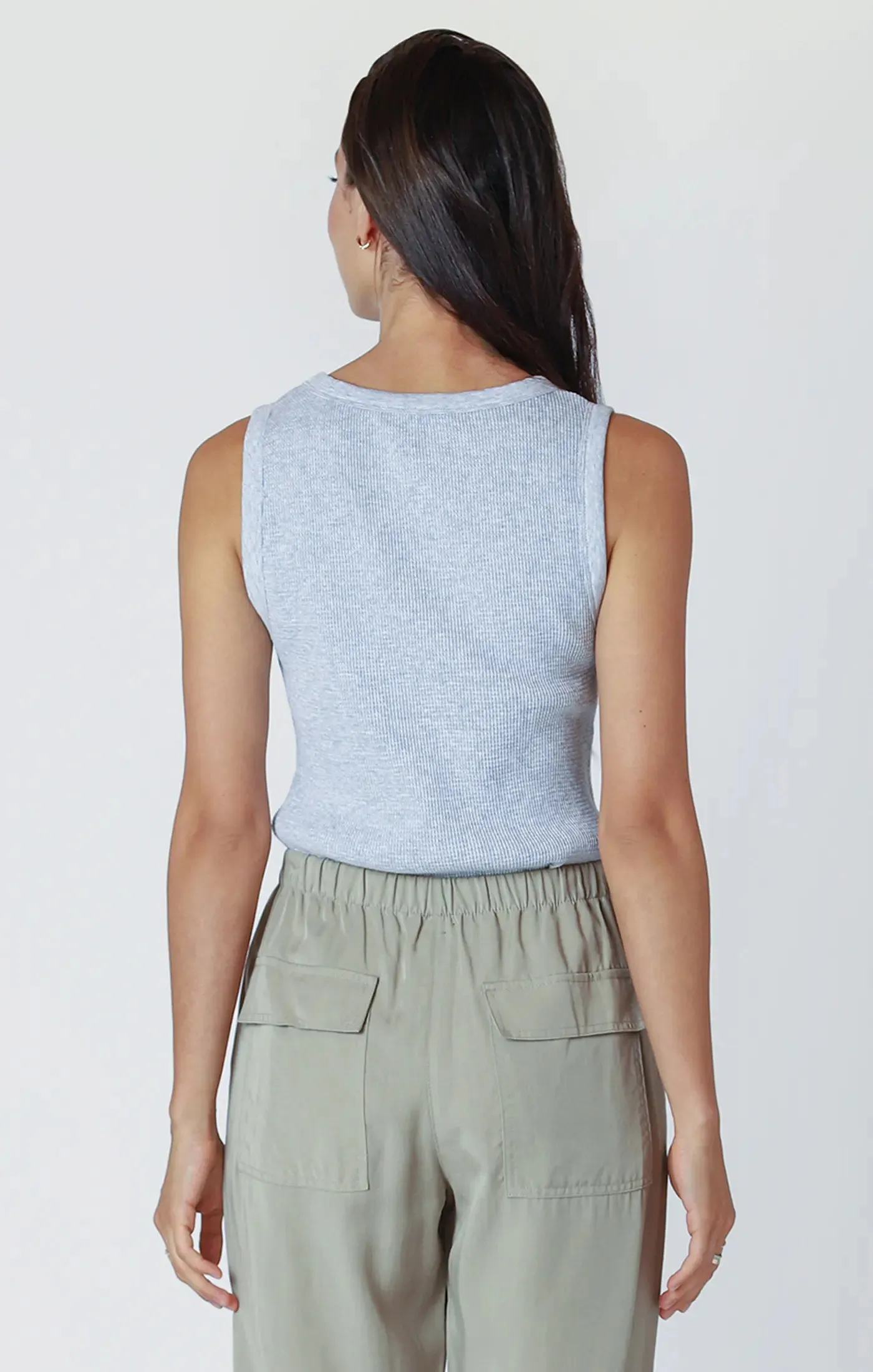 Sleeveless Tank Top Light Heather Gray