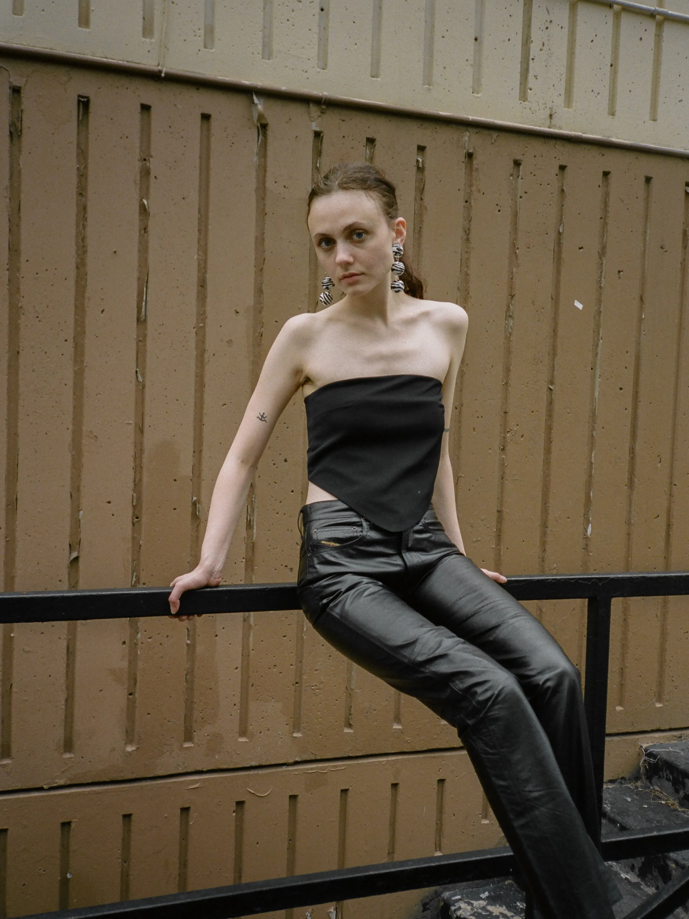 Slim Leather Pants