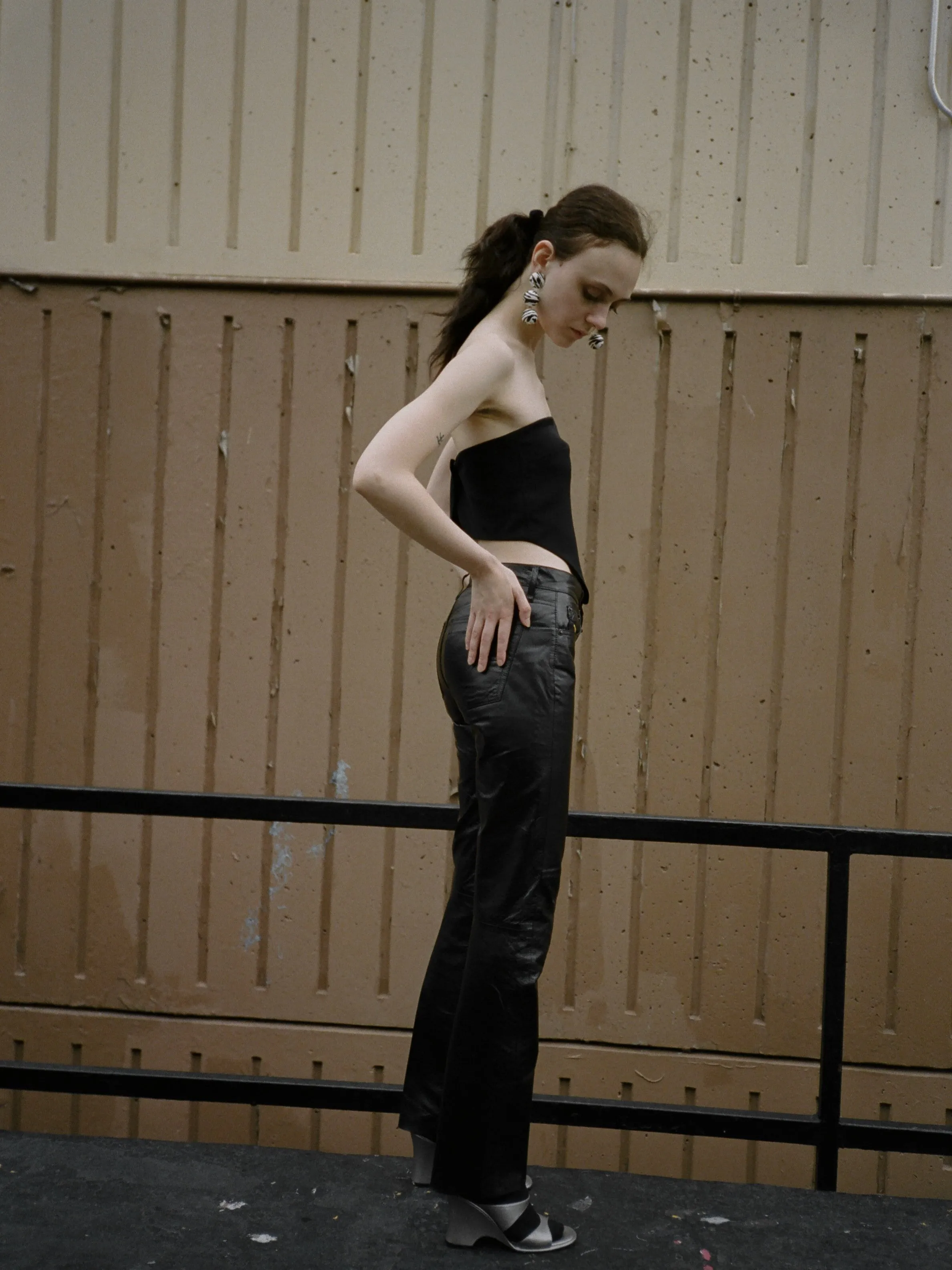Slim Leather Pants
