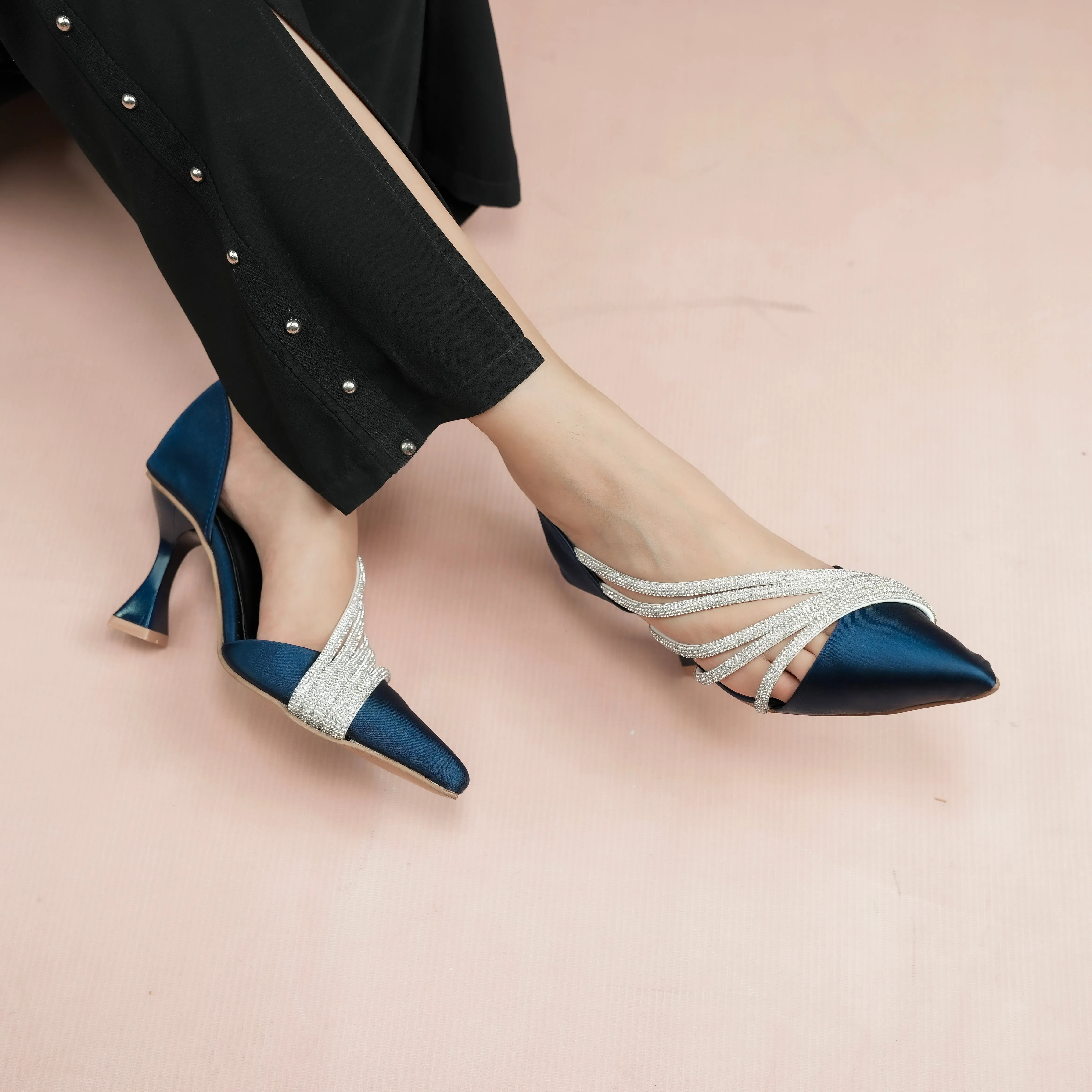 Sling Glitter Heel