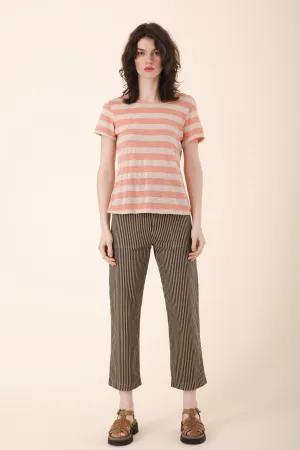 Smithy Pant in Wide Stripe Khaki
