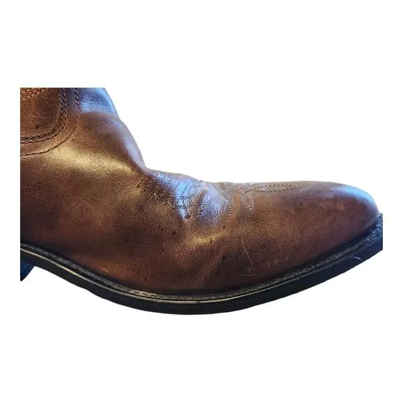 Smoky mountian boots Denver men sz 9.5D brown western cowboy boots leather upper
