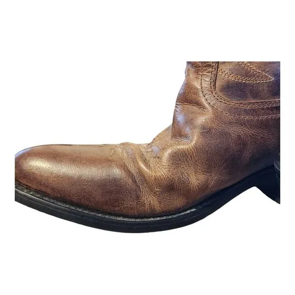 Smoky mountian boots Denver men sz 9.5D brown western cowboy boots leather upper