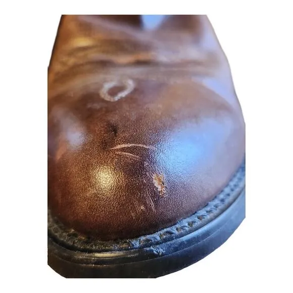 Smoky mountian boots Denver men sz 9.5D brown western cowboy boots leather upper