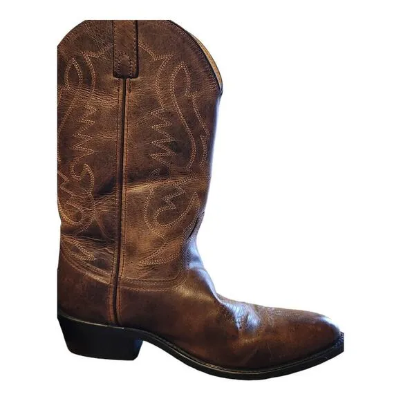 Smoky mountian boots Denver men sz 9.5D brown western cowboy boots leather upper