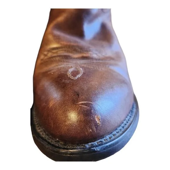Smoky mountian boots Denver men sz 9.5D brown western cowboy boots leather upper