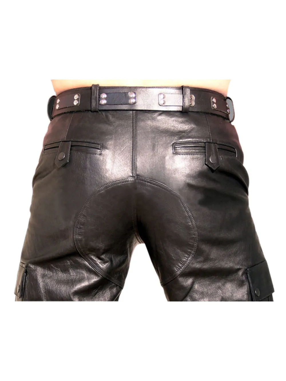 Snug Durable Genuine Leather Pants for Men