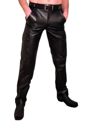 Snug Durable Genuine Leather Pants for Men