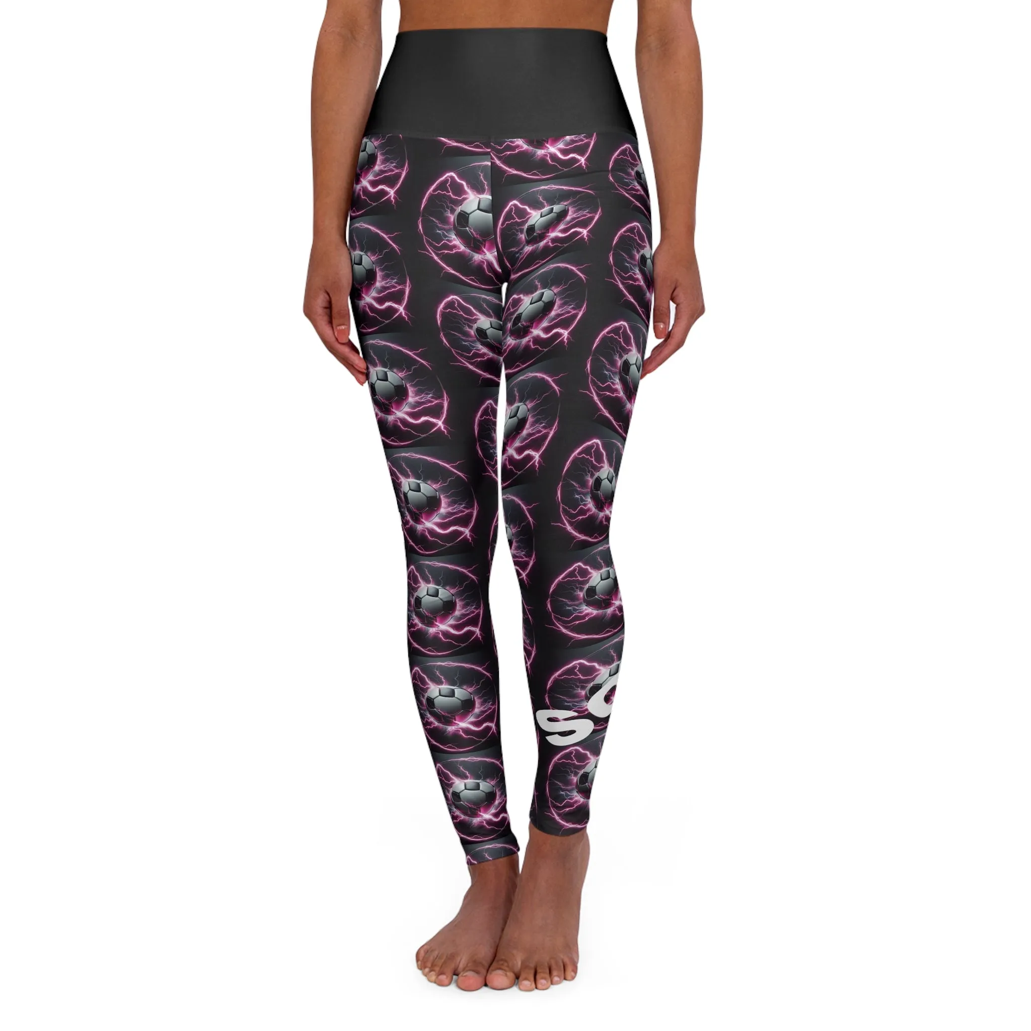 Soccer Mom. High-Waisted Women's Leggings, Yoga Pants