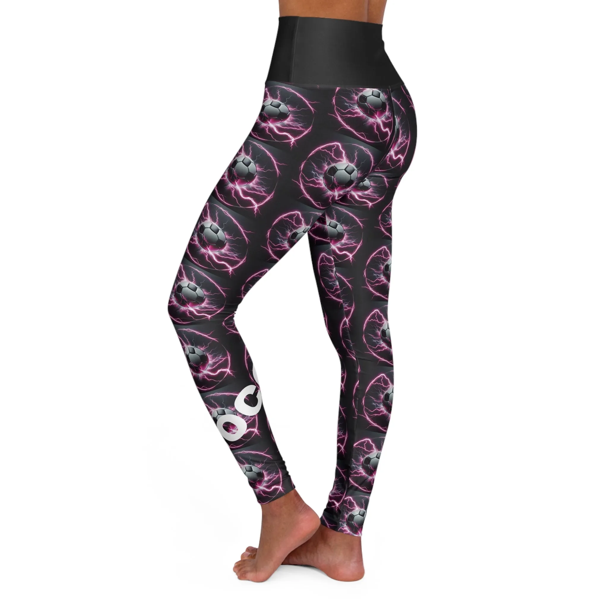 Soccer Mom. High-Waisted Women's Leggings, Yoga Pants