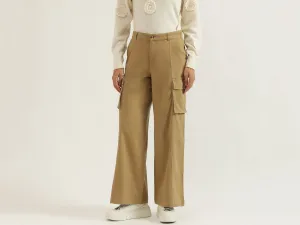 Solid Cargo Pants