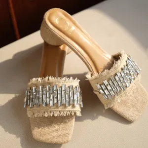 Sparkle in Jute Heels